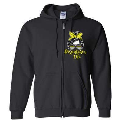 911 Dispatcher Life Female Full Zip Hoodie