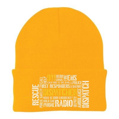 911 Dispatcher Rescue Dispatch EMS Police First Responder Knit Cap Winter Beanie