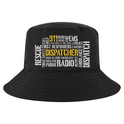 911 Dispatcher Rescue Dispatch EMS Police First Responder Cool Comfort Performance Bucket Hat