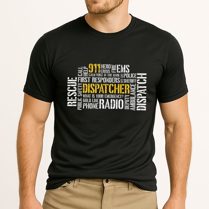 911 Dispatcher Rescue Dispatch EMS Police First Responder Performance Shirt