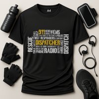 911 Dispatcher Rescue Dispatch EMS Police First Responder Performance Shirt