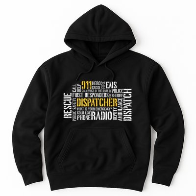 911 Dispatcher Rescue Dispatch EMS Police First Responder Hoodie