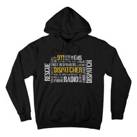 911 Dispatcher Rescue Dispatch EMS Police First Responder Hoodie