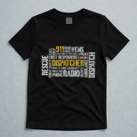 911 Dispatcher Rescue Dispatch EMS Police First Responder T-Shirt