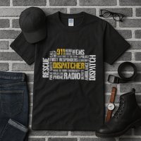 911 Dispatcher Rescue Dispatch EMS Police First Responder Tall T-Shirt