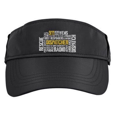 911 Dispatcher Rescue Dispatch EMS Police First Responder Adult Drive Performance Visor