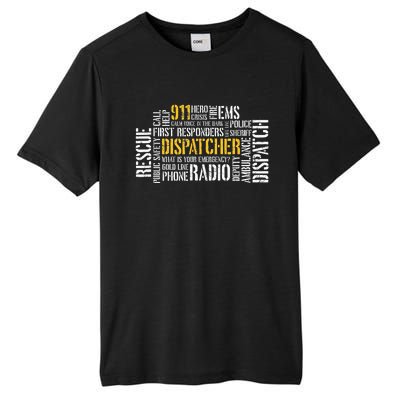 911 Dispatcher Rescue Dispatch EMS Police First Responder Tall Fusion ChromaSoft Performance T-Shirt