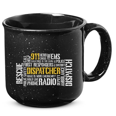 911 Dispatcher Rescue Dispatch EMS Police First Responder 15oz Campfire Ceramic Mug