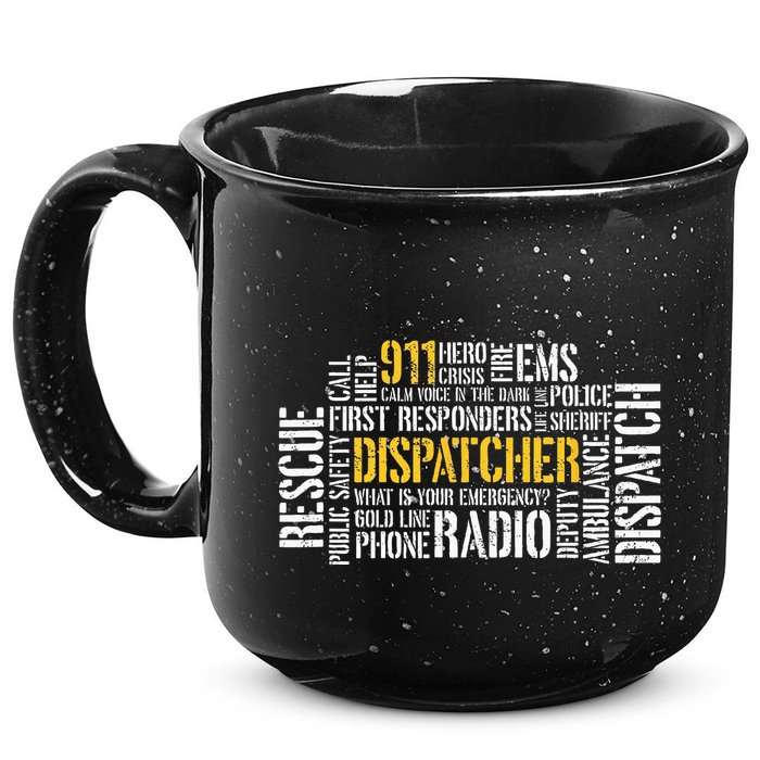 911 Dispatcher Rescue Dispatch EMS Police First Responder 15oz Campfire Ceramic Mug
