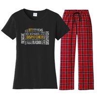 911 Dispatcher Rescue Dispatch EMS Police First Responder Women's Flannel Pajama Set