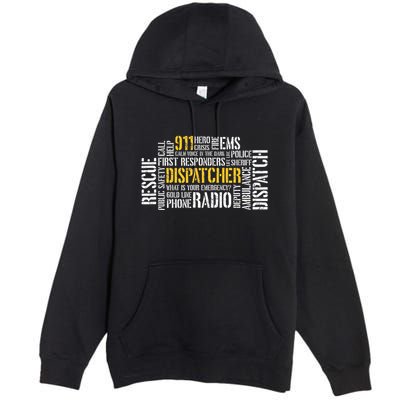 911 Dispatcher Rescue Dispatch EMS Police First Responder Premium Pullover Hoodie