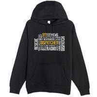 911 Dispatcher Rescue Dispatch EMS Police First Responder Premium Pullover Hoodie