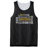 911 Dispatcher Rescue Dispatch EMS Police First Responder Mesh Reversible Basketball Jersey Tank