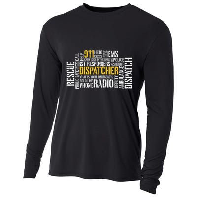 911 Dispatcher Rescue Dispatch EMS Police First Responder Cooling Performance Long Sleeve Crew