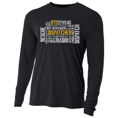 911 Dispatcher Rescue Dispatch EMS Police First Responder Cooling Performance Long Sleeve Crew