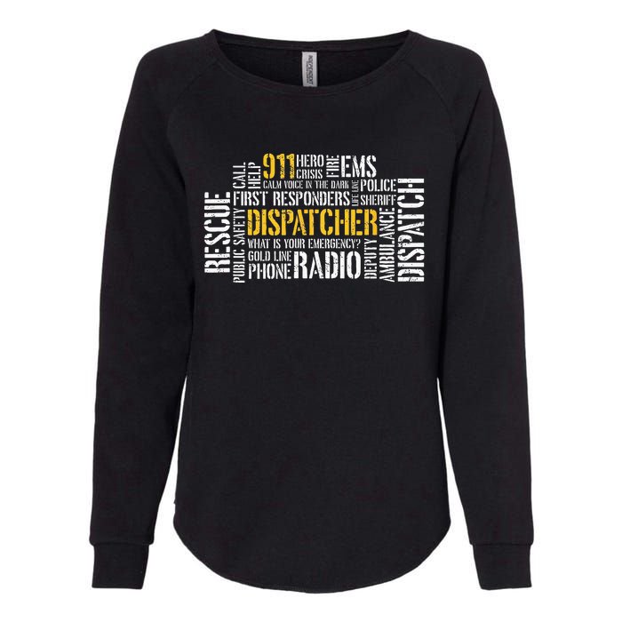 911 Dispatcher Rescue Dispatch EMS Police First Responder Womens California Wash Sweatshirt