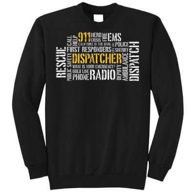 911 Dispatcher Rescue Dispatch EMS Police First Responder Tall Sweatshirt