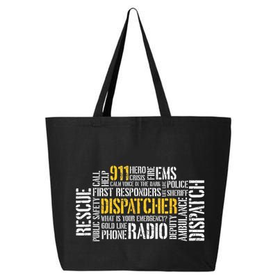 911 Dispatcher Rescue Dispatch EMS Police First Responder 25L Jumbo Tote