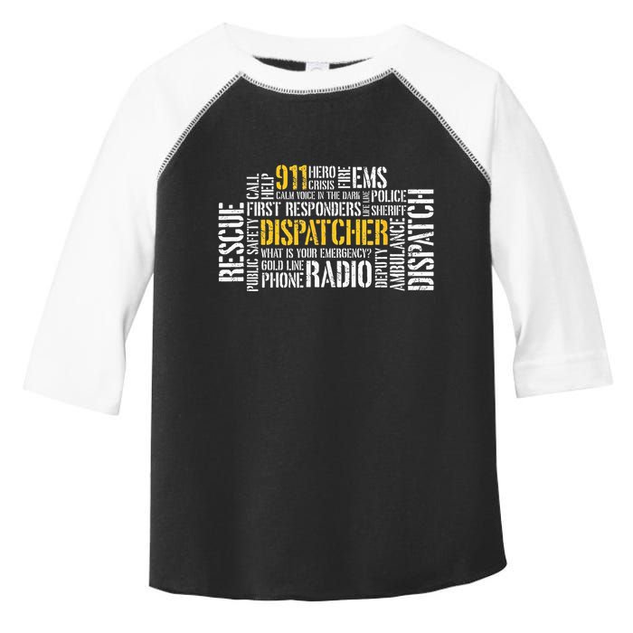 911 Dispatcher Rescue Dispatch EMS Police First Responder Toddler Fine Jersey T-Shirt