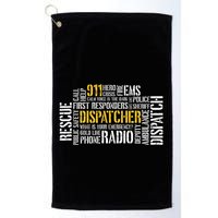 911 Dispatcher Rescue Dispatch EMS Police First Responder Golf Towel