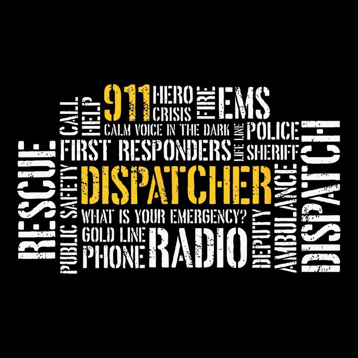 911 Dispatcher Rescue Dispatch EMS Police First Responder Toddler T-Shirt