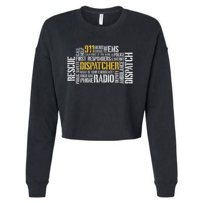 911 Dispatcher Rescue Dispatch EMS Police First Responder Cropped Pullover Crew