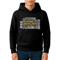911 Dispatcher Rescue Dispatch EMS Police First Responder Kids Hoodie