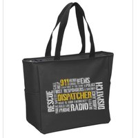 911 Dispatcher Rescue Dispatch EMS Police First Responder Zip Tote Bag