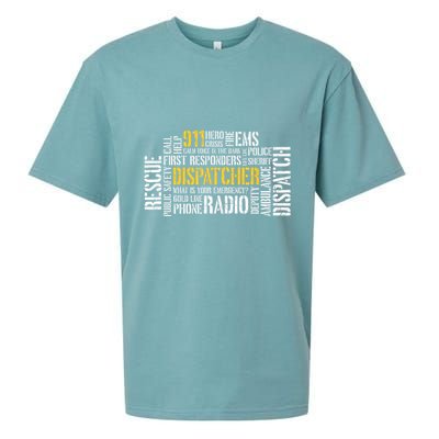 911 Dispatcher Rescue Dispatch EMS Police First Responder Sueded Cloud Jersey T-Shirt
