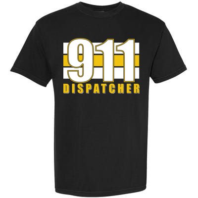 911 Dispatcher Thin Gold Line Garment-Dyed Heavyweight T-Shirt