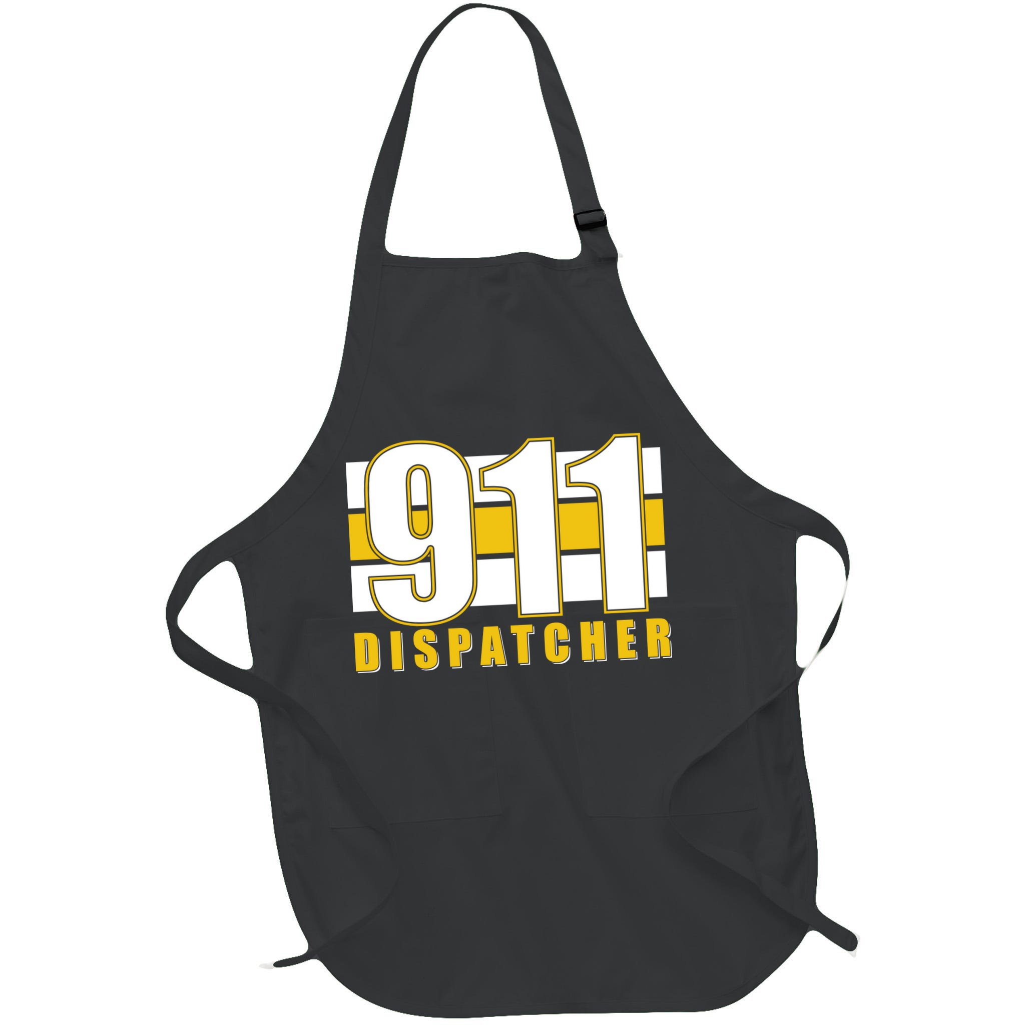 911 Dispatcher Thin Gold Line Apron