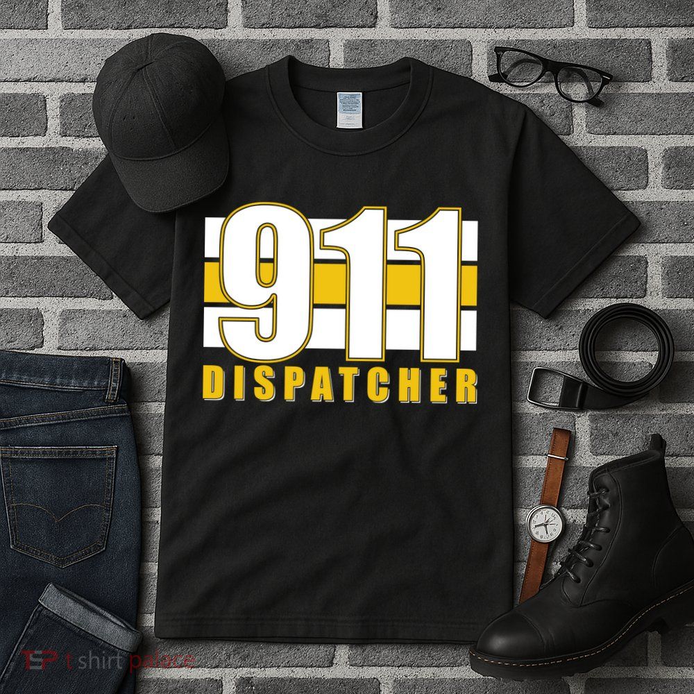 911 Dispatcher Thin Gold Line Tall T-Shirt