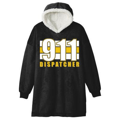 911 Dispatcher Thin Gold Line Hooded Wearable Blanket