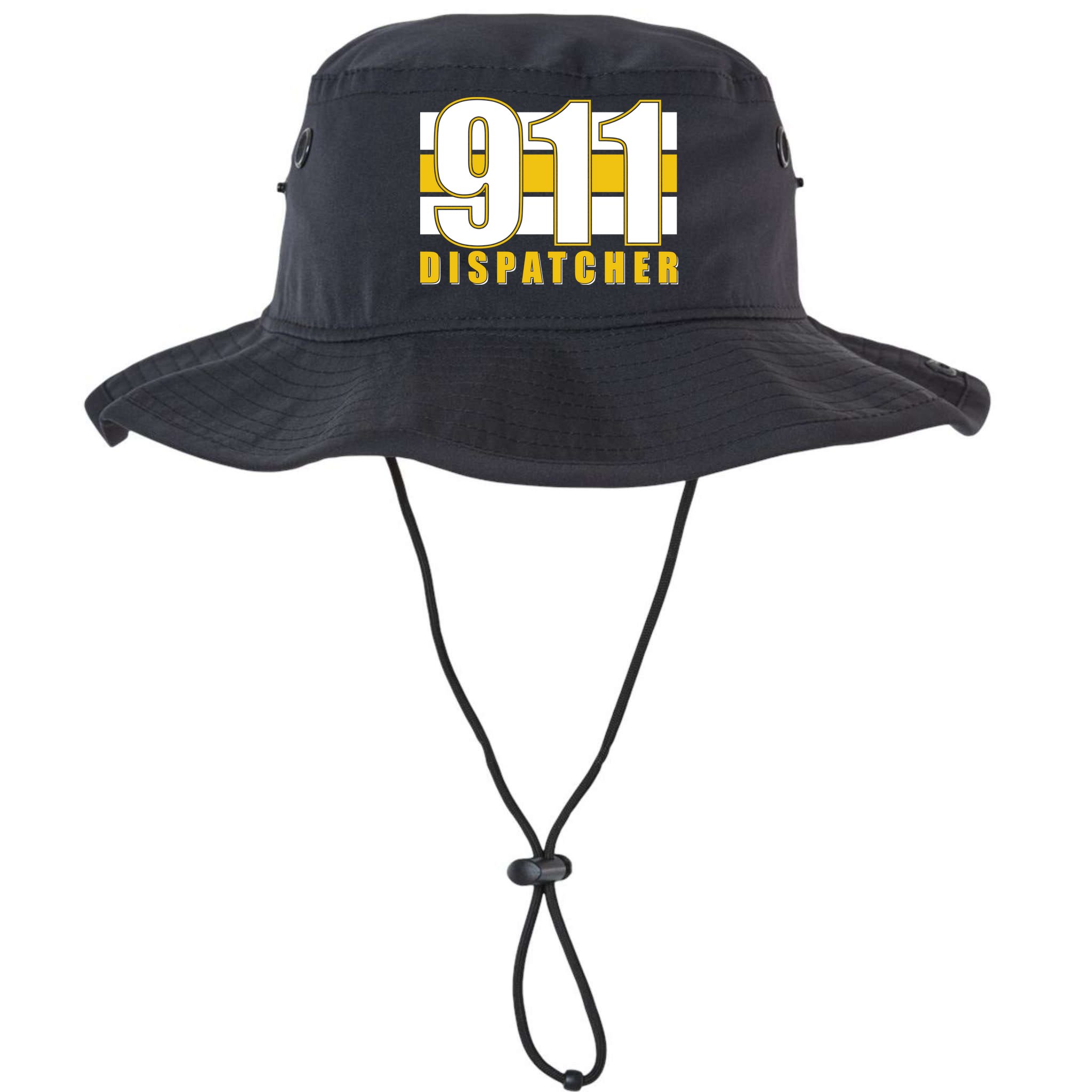 911 Dispatcher Thin Gold Line Bucket Hat