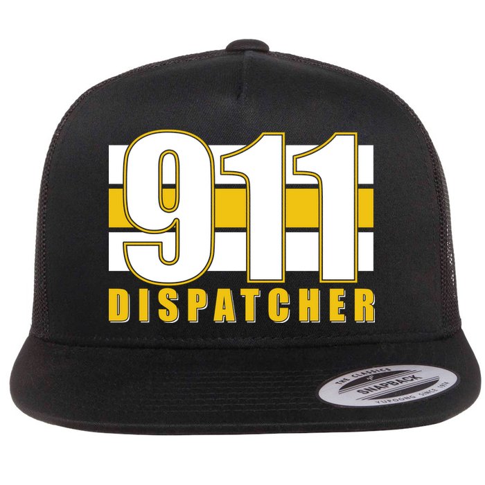 911 Dispatcher Thin Gold Line Flatbill Hat