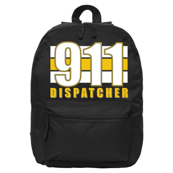 911 Dispatcher Thin Gold Line 16 in Basic Backpack