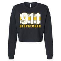 911 Dispatcher Thin Gold Line Cropped Pullover Crew
