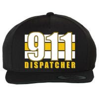 911 Dispatcher Thin Gold Line Wool Snapback Cap