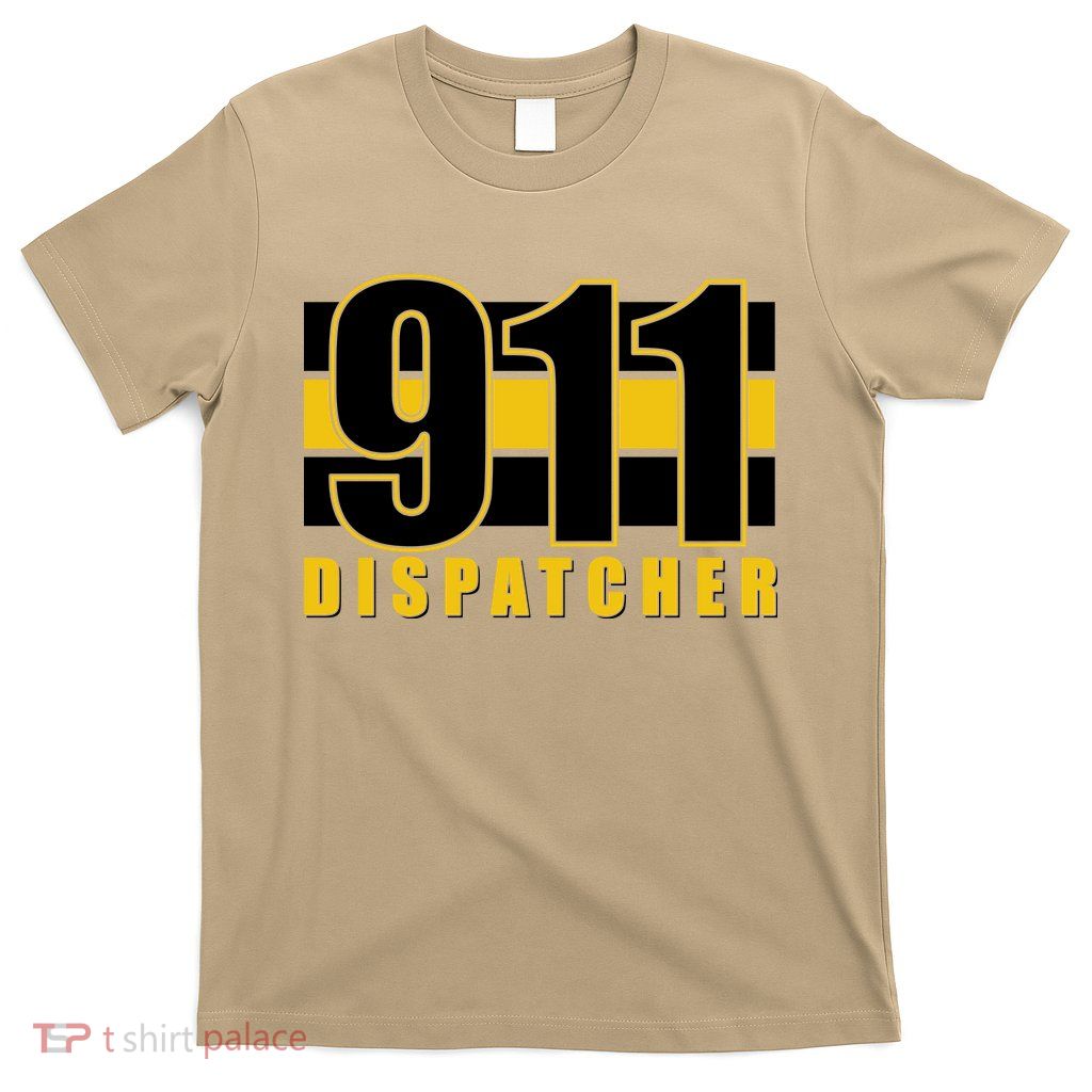 911 Dispatcher Thin Gold Line T-Shirt