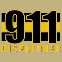 911 Dispatcher Thin Gold Line Magnet