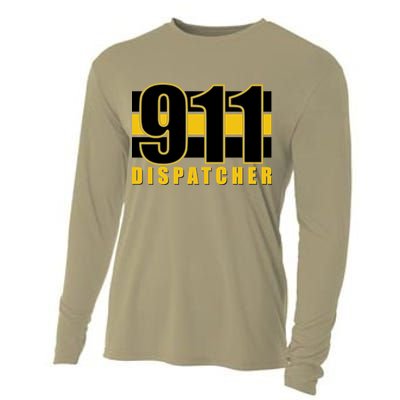 911 Dispatcher Thin Gold Line Cooling Performance Long Sleeve Crew
