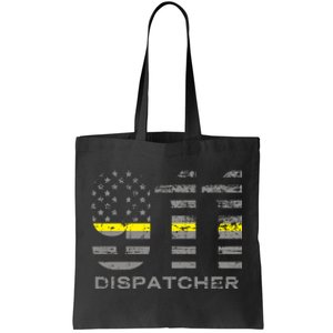 911 Dispatcher Thin Yellow Line Flag Hoodie Tote Bag