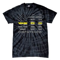 911 Dispatcher Thin Yellow Line Flag Hoodie Tie-Dye T-Shirt