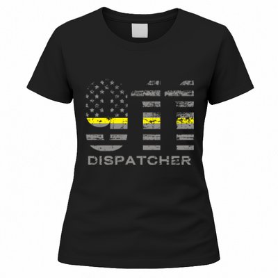 911 Dispatcher Thin Yellow Line Flag Hoodie Women's T-Shirt