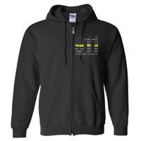 911 Dispatcher Thin Yellow Line Flag Hoodie Full Zip Hoodie