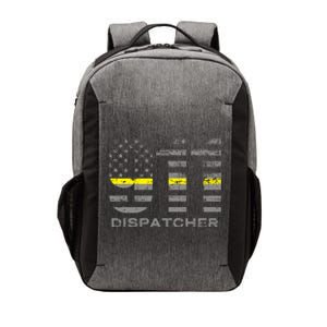 911 Dispatcher Thin Yellow Line Flag Hoodie Vector Backpack