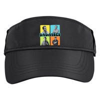 90’S Dad Vibes Funny Dad Life FatherS Day Adult Drive Performance Visor