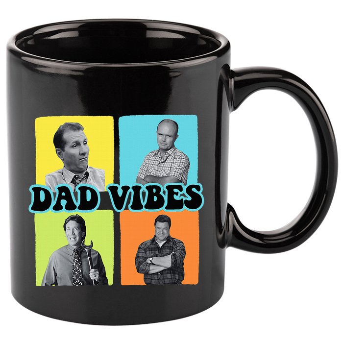 90’S Dad Vibes Funny Dad Life FatherS Day 11oz C Handle Ceramic Mug