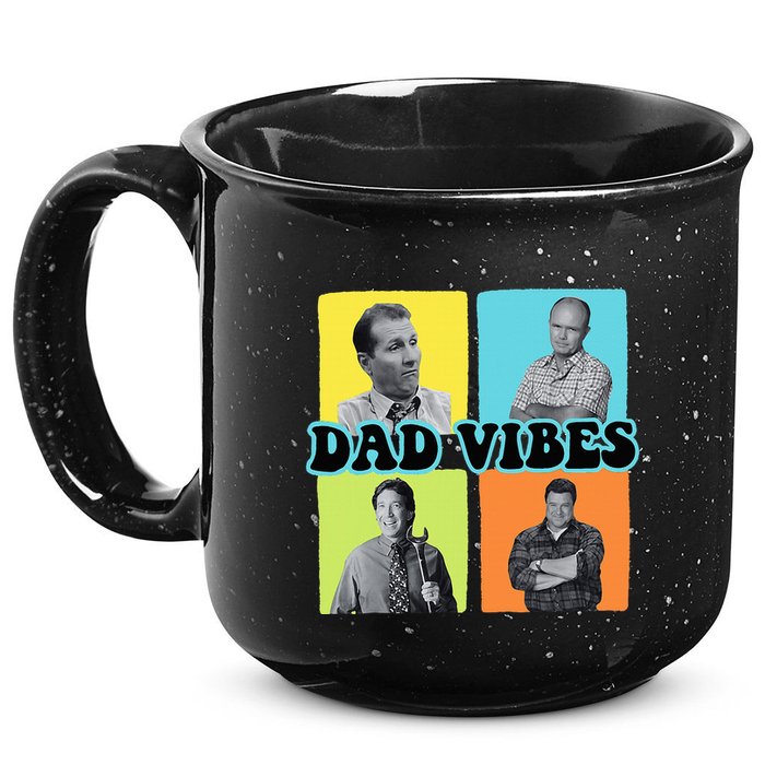 90’S Dad Vibes Funny Dad Life FatherS Day 15oz Campfire Ceramic Mug
