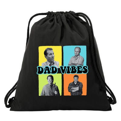 90’S Dad Vibes Funny Dad Life FatherS Day Drawstring Bag